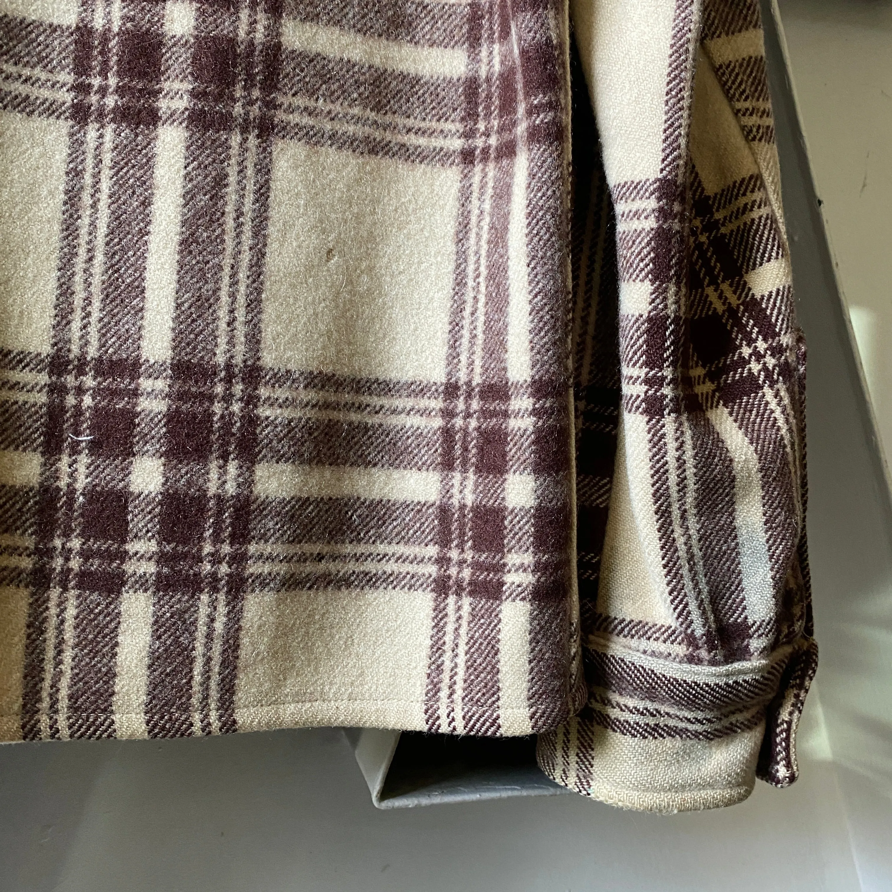 50’s Plaid Wool Jacket - Medium