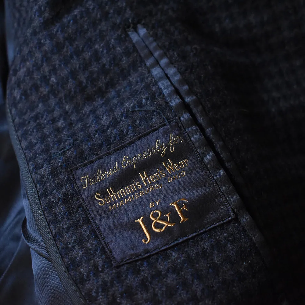 60-70s Suttman's Men's Wear 千鳥格子 ウール チェスターコート ユニオンチケット付き USA製 231221
