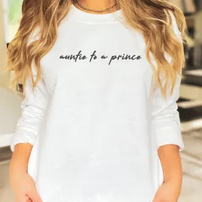 Auntie To A Prince - Womens Sweater - Auntie Sweater