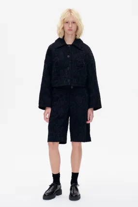Bebeth Jacket | Black Jacquard