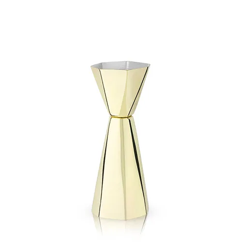 Belmont: Apex Faceted Gold Double Jigger (VISKI)