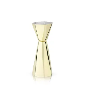 Belmont: Apex Faceted Gold Double Jigger (VISKI)