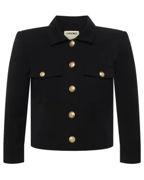 Black Kumi Cropped Jacket