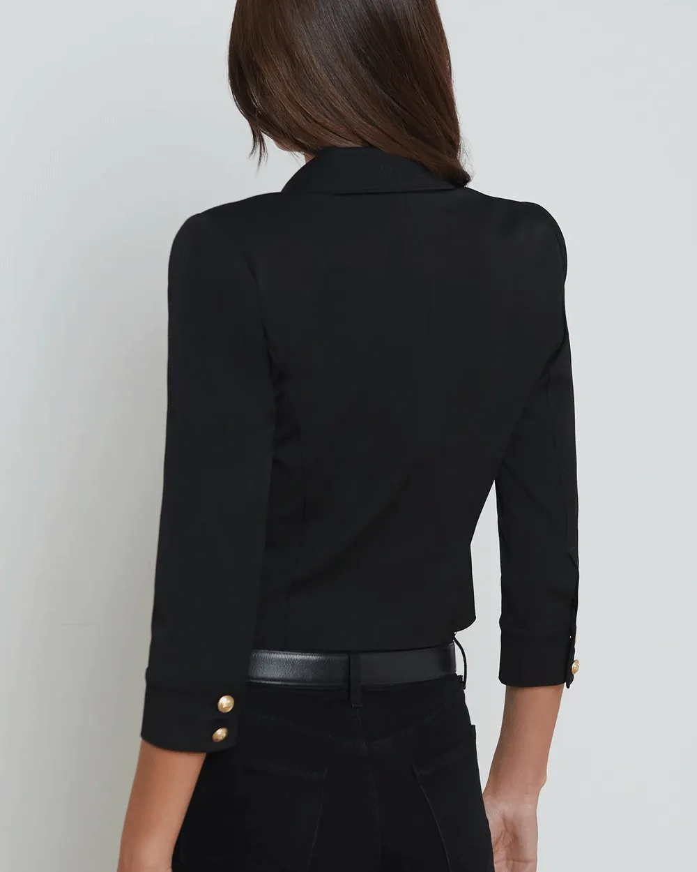 Black Kumi Cropped Jacket