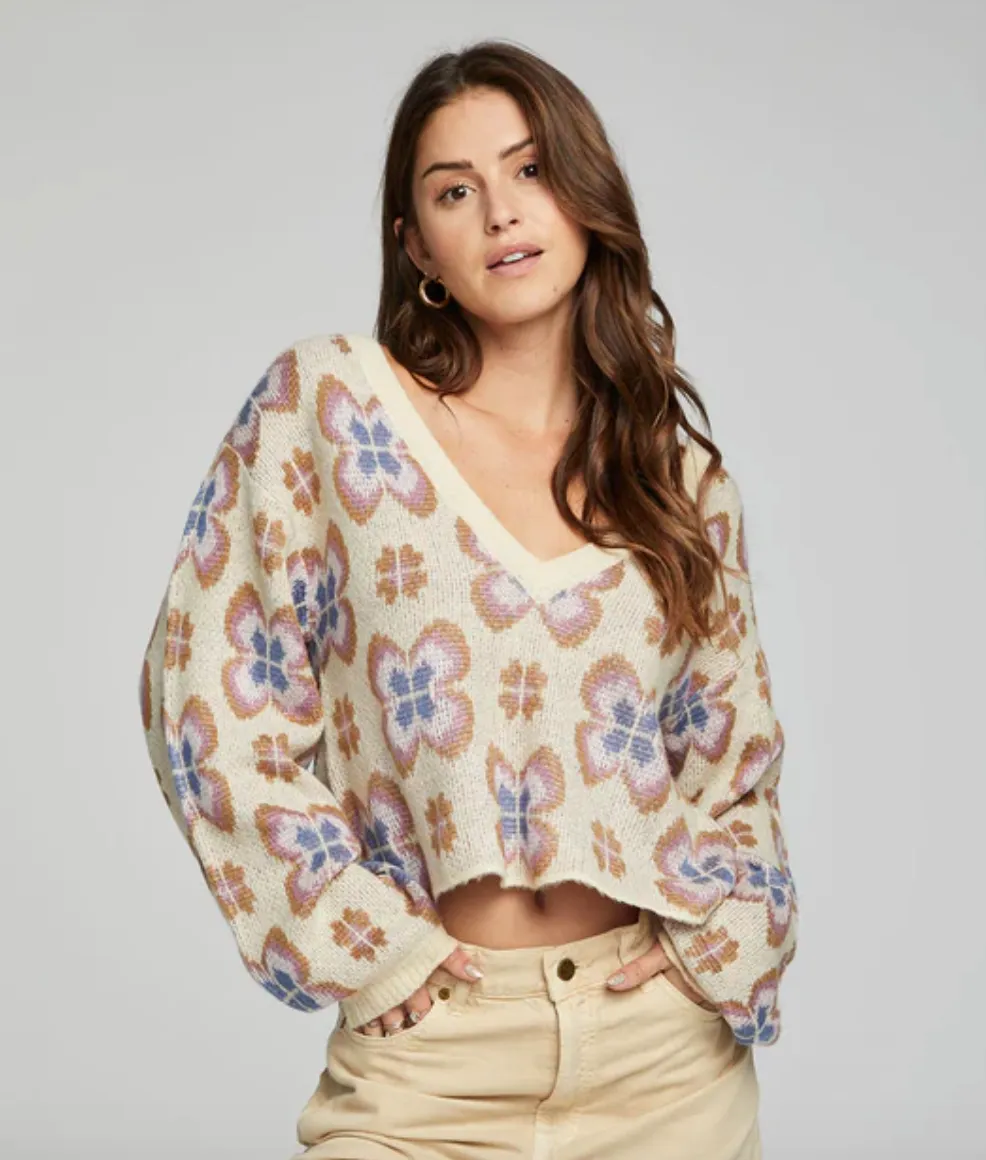 CHA Gardenia Crop Sweater