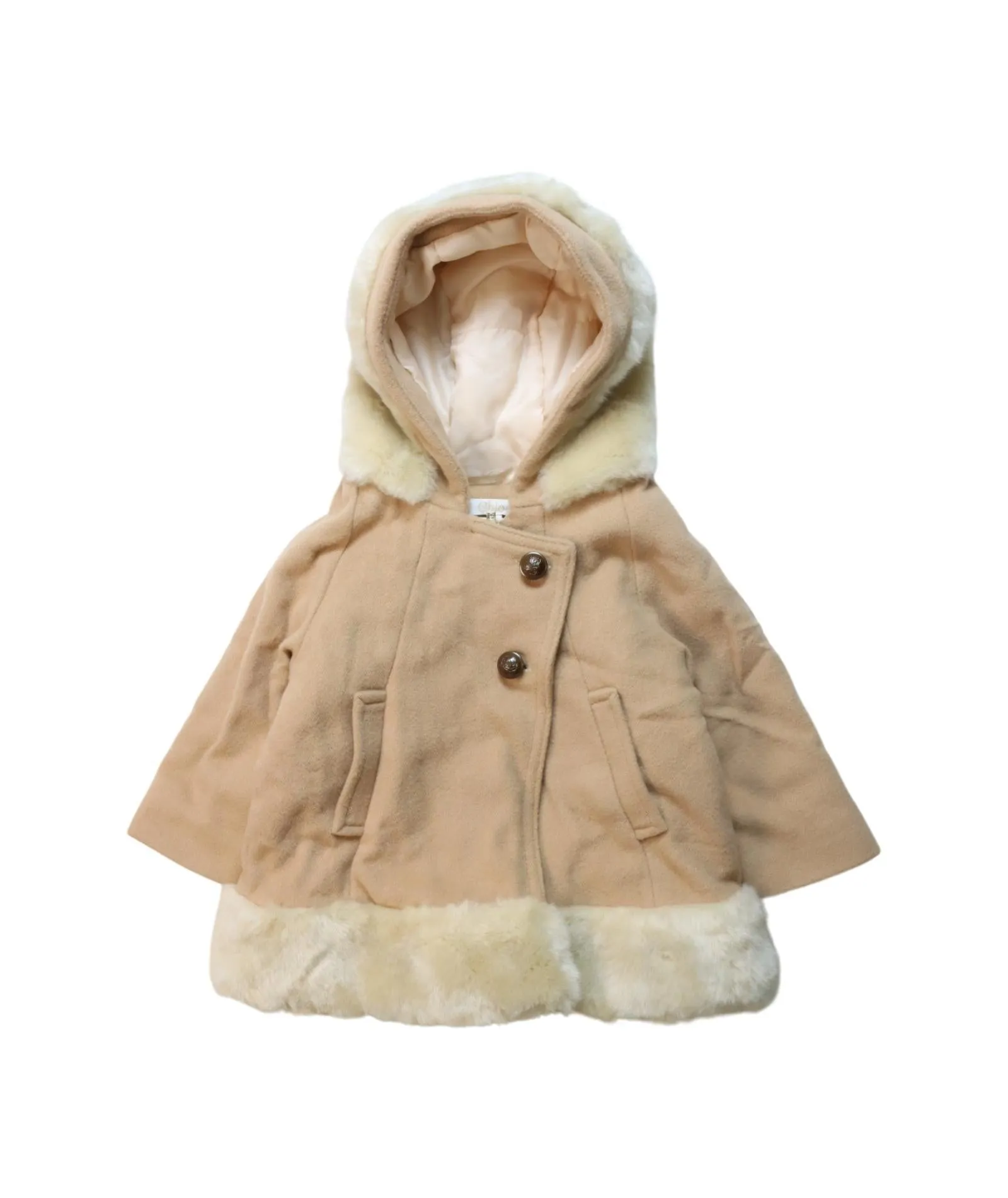 Chloe Faux Fur Coat 12M