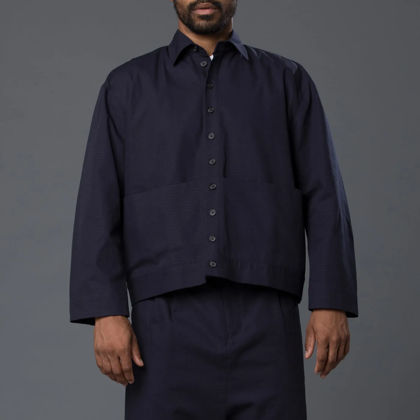 Cropped "Shorty" Shirt Jacket