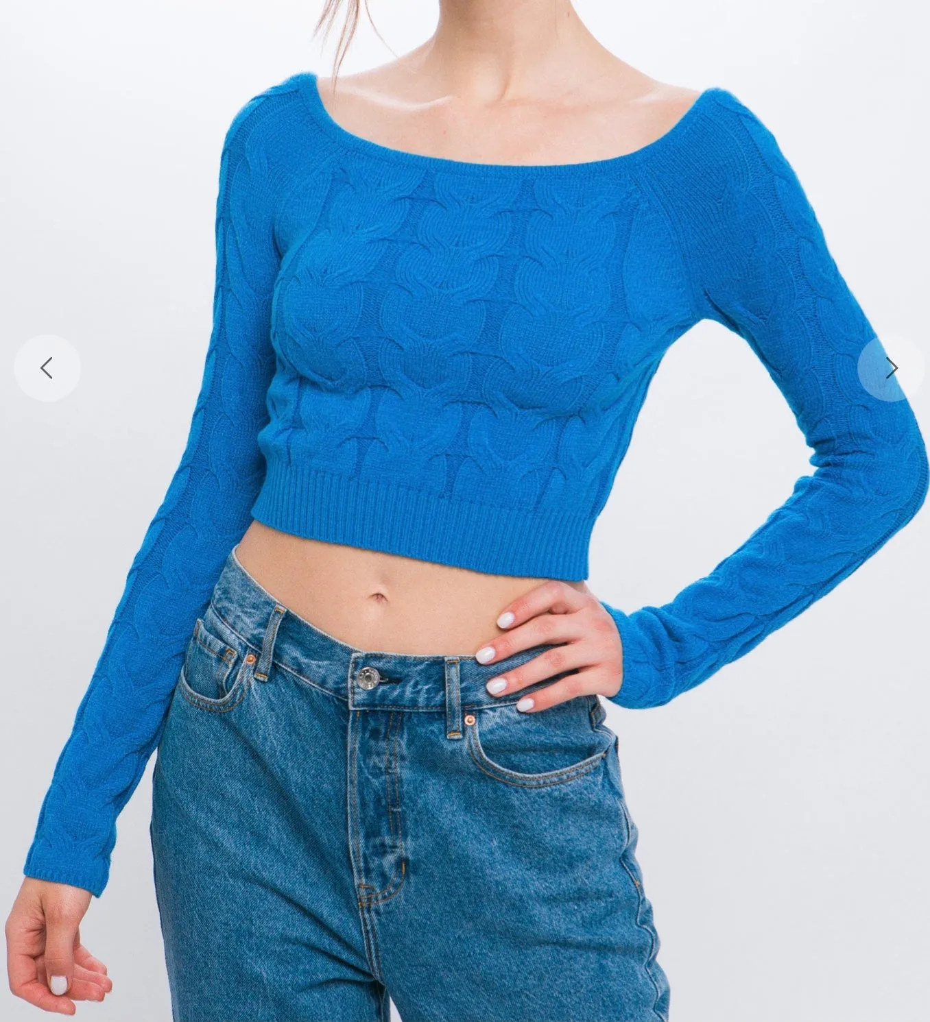 Elvia Cable Knit Sweater Top