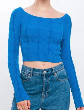 Elvia Cable Knit Sweater Top