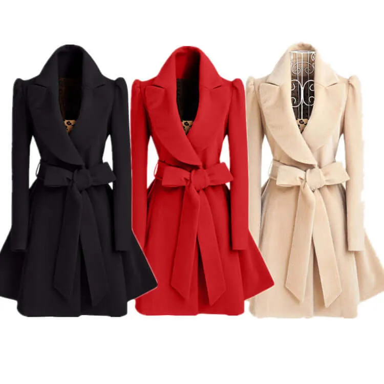 Fashion Trendy European station female woolen coat great giftable