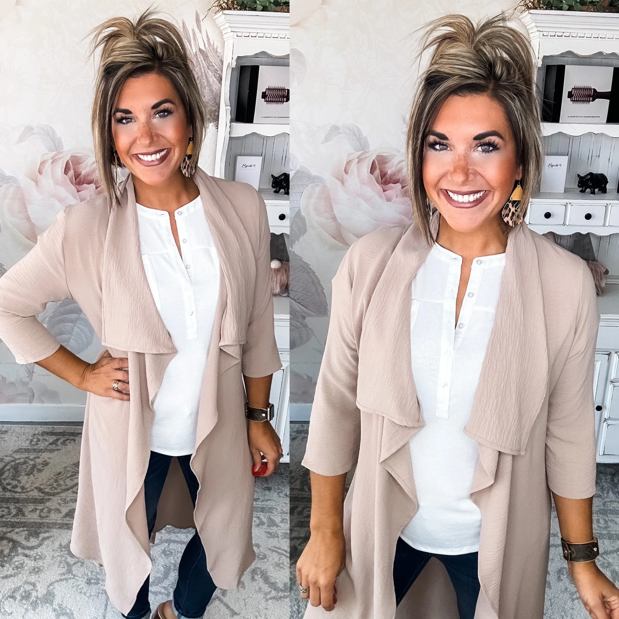 Feelings of Hope Draped Front Duster