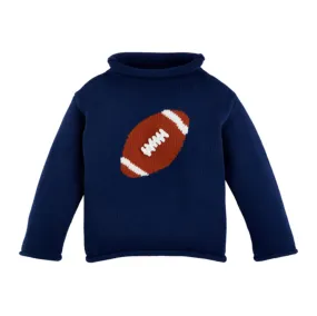 Football Rollneck Toddler Sweater