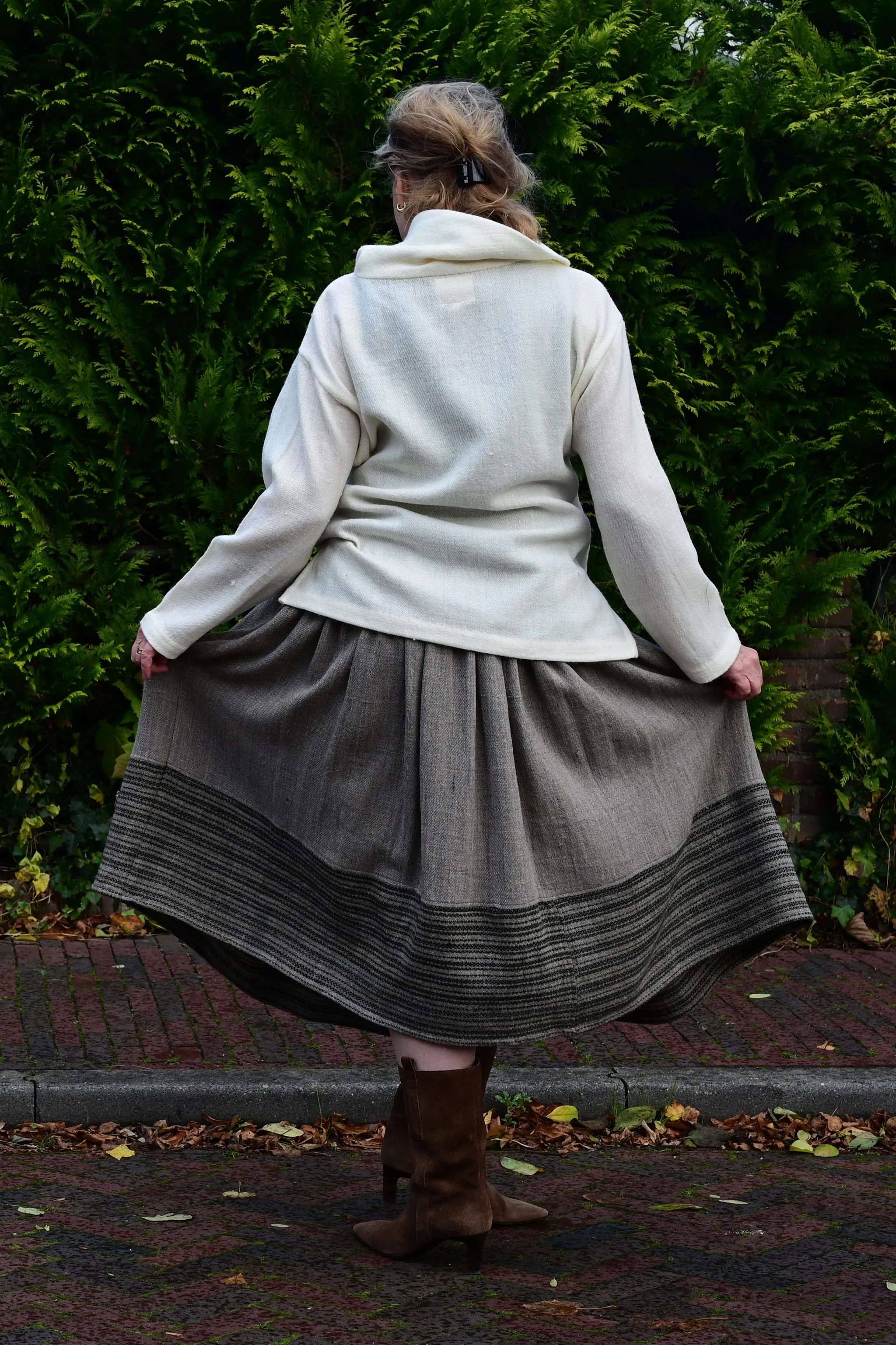Ghaghro Skirt | Woolen Long Gathered Skirt