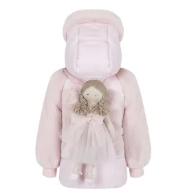 Girls Pink Doll Coat