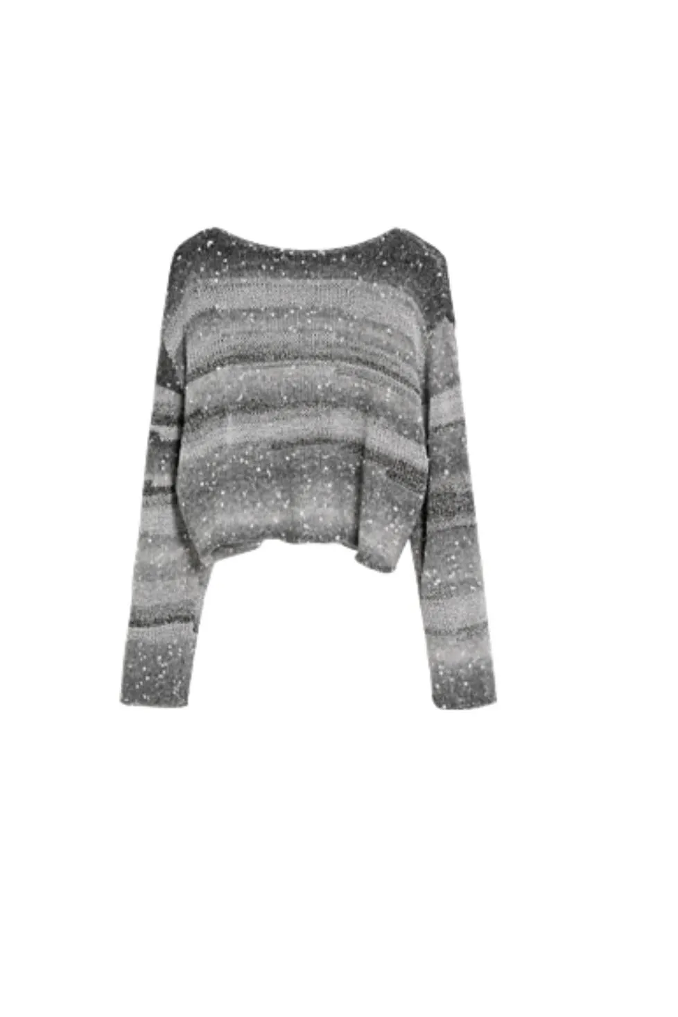 Gradient Speckled Knit Sweater