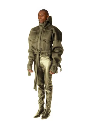 Green  Limited Edition  Pavarotti sport cropped jacket