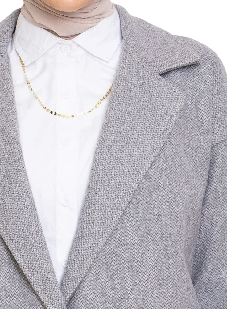 Grey RD-Jacquard Feather Blazer