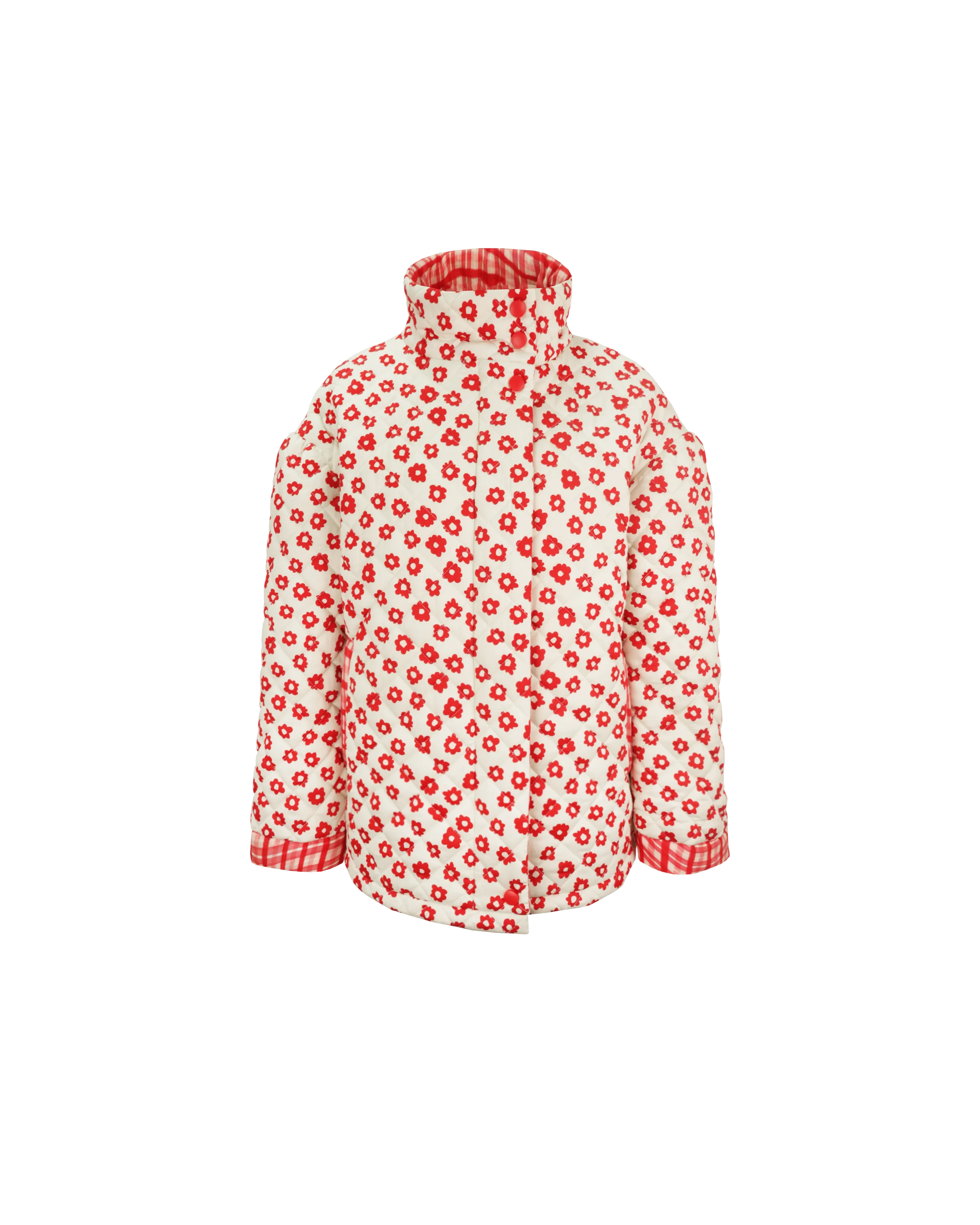 HARRIET JACKET RED DAISY