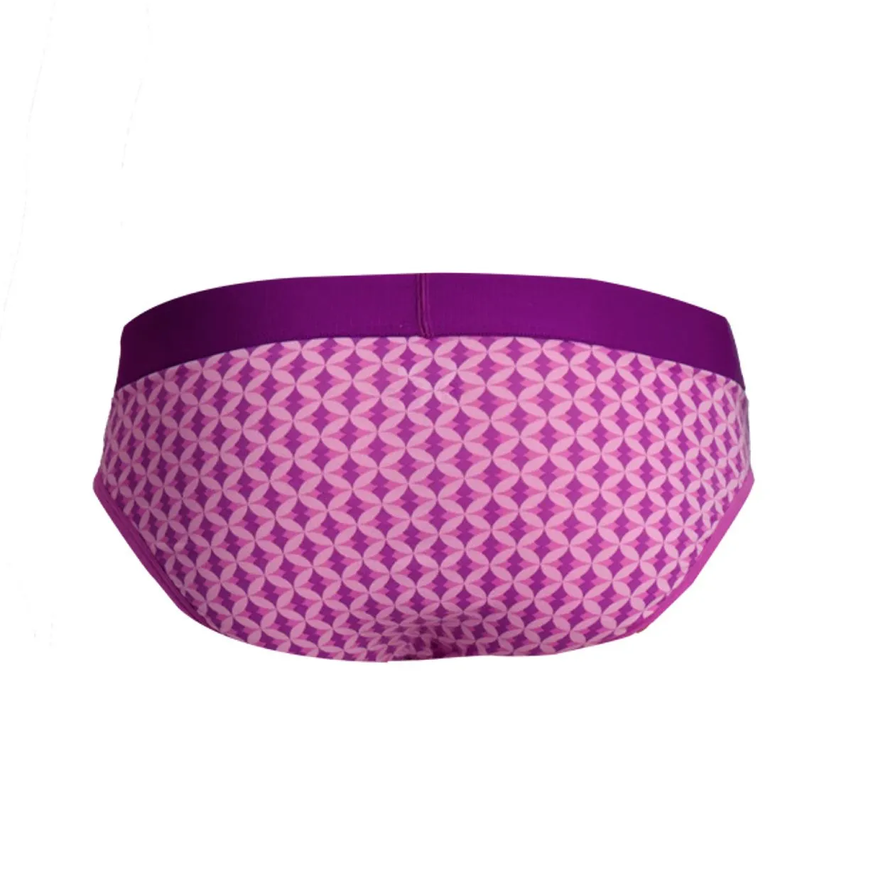 Hip Brief in Purple Interlock by Wood Underwear