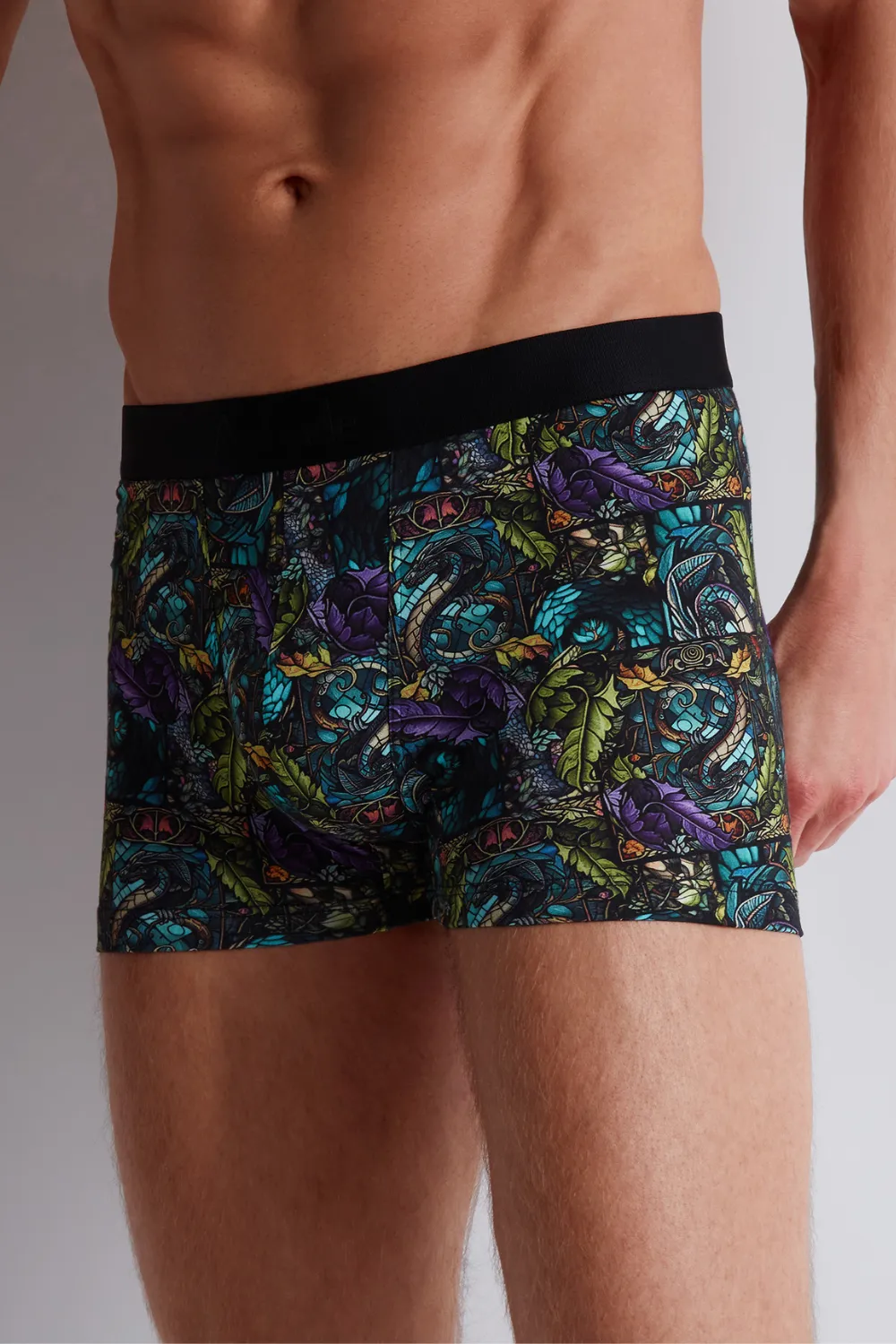 Homme Men's Modal Cotton Dragon Boxer