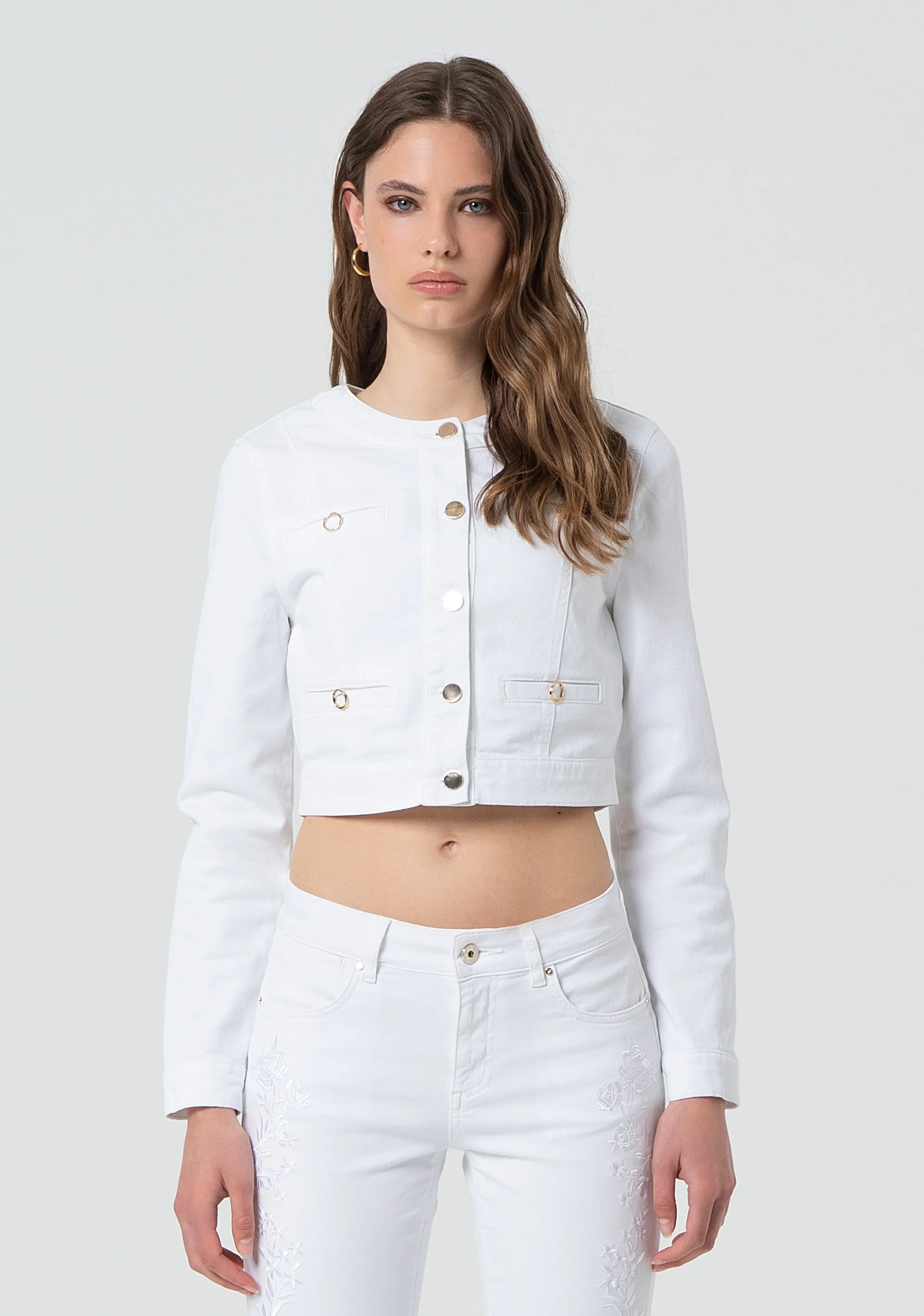 Jacket cropped made in bull