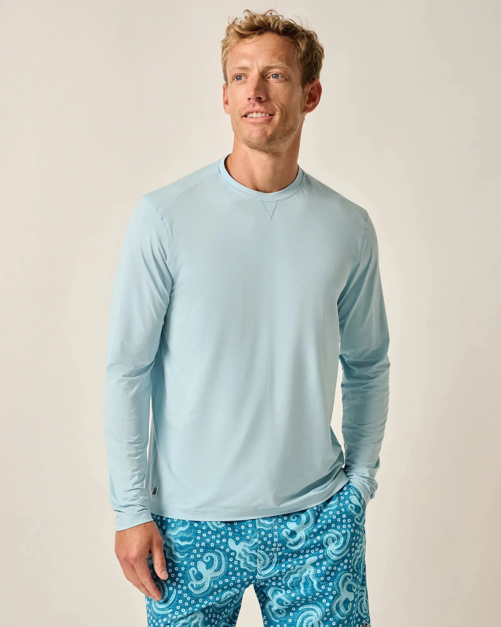 Johnnie-O Basin Prep-Formance Long Sleeve T-Shirt - Placid