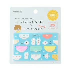 Kanmido Cocofusen x mizutama Sticky Notes with Refillable Card Cases Hexagon SH