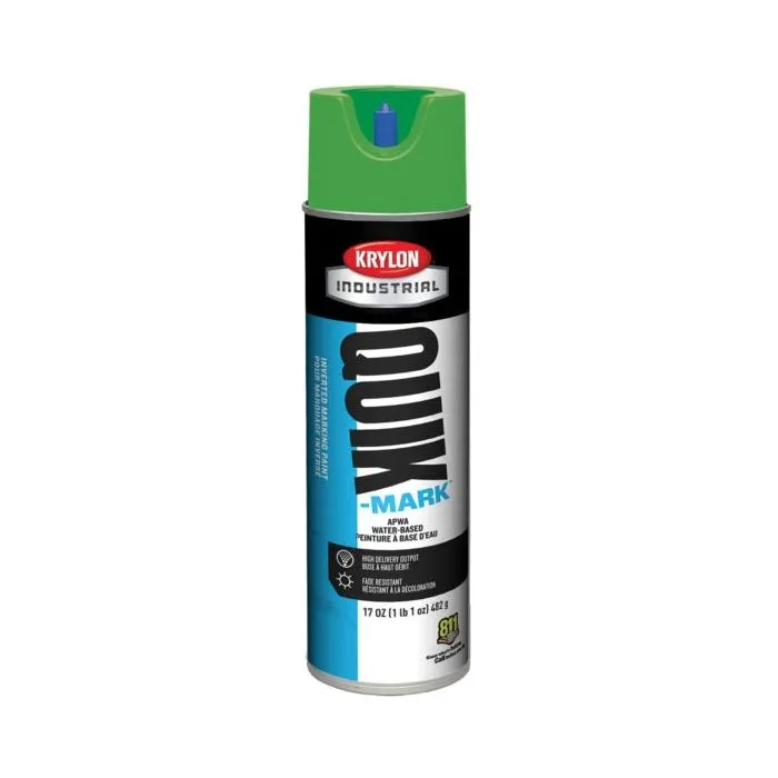Krylon QUIK MARK Utility Yellow Water based Inverted Marking Paints 17 oz. 12 Cans