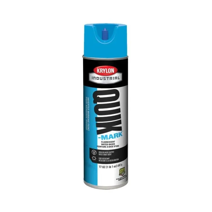 Krylon QUIK MARK Water based Inverted Marking Paints 17 oz. Brilliant Red 12 Cans