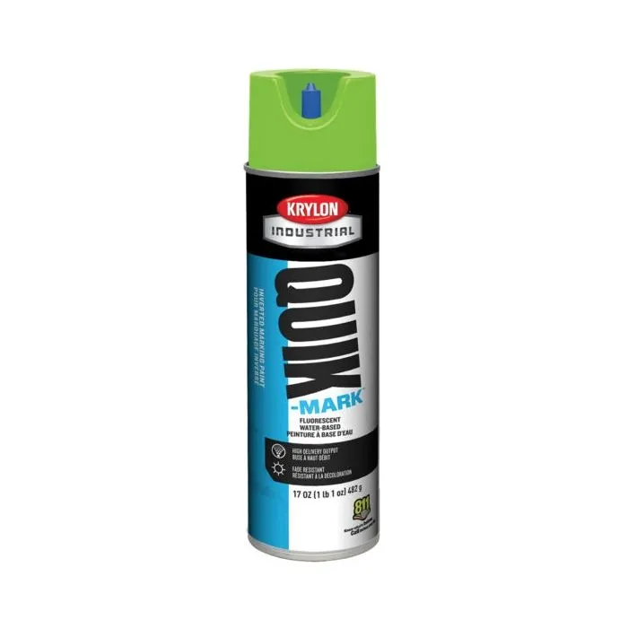 Krylon QUIK MARK Water based Inverted Marking Paints 17 oz. Brilliant Red 12 Cans