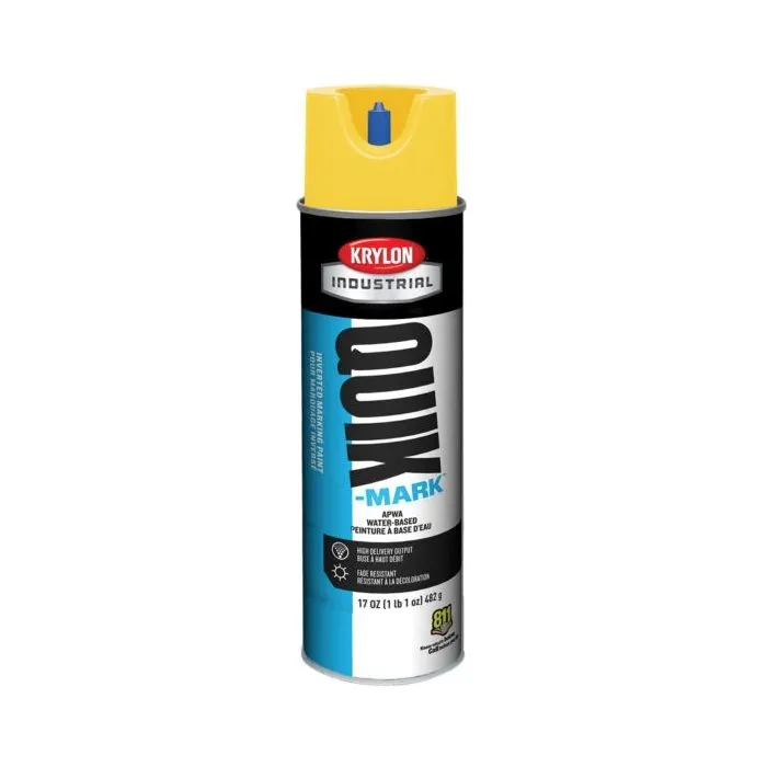 Krylon QUIK MARK Water based Inverted Marking Paints 17 oz. Brilliant Red 12 Cans