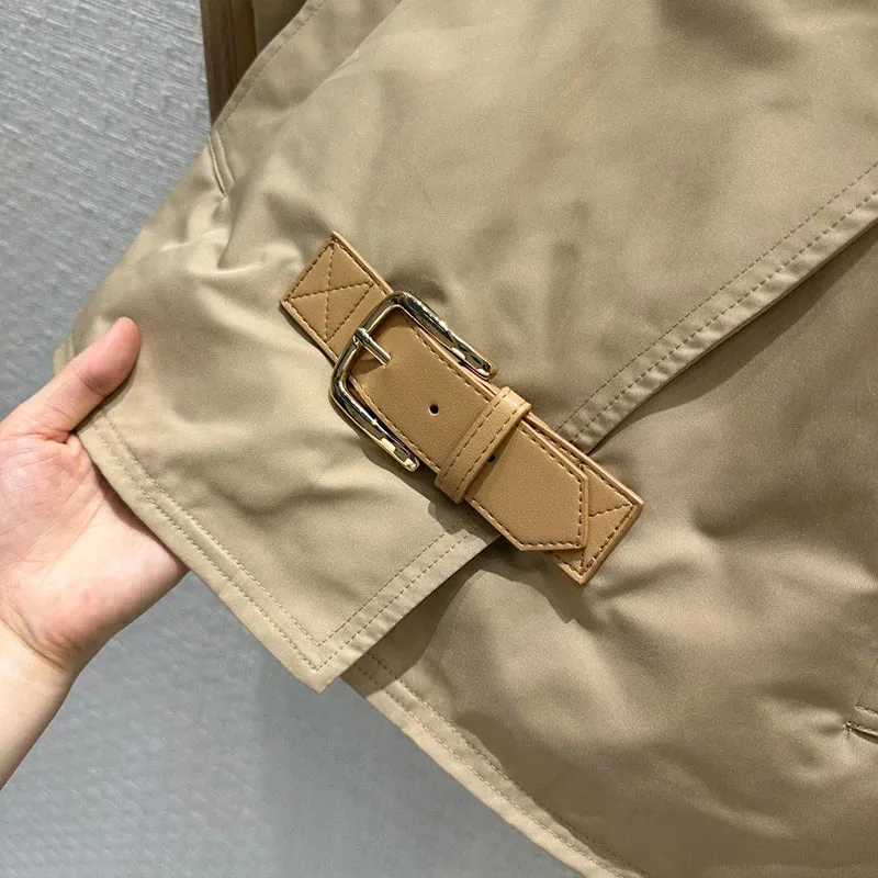 lapel double-breasted cloak short jackets
