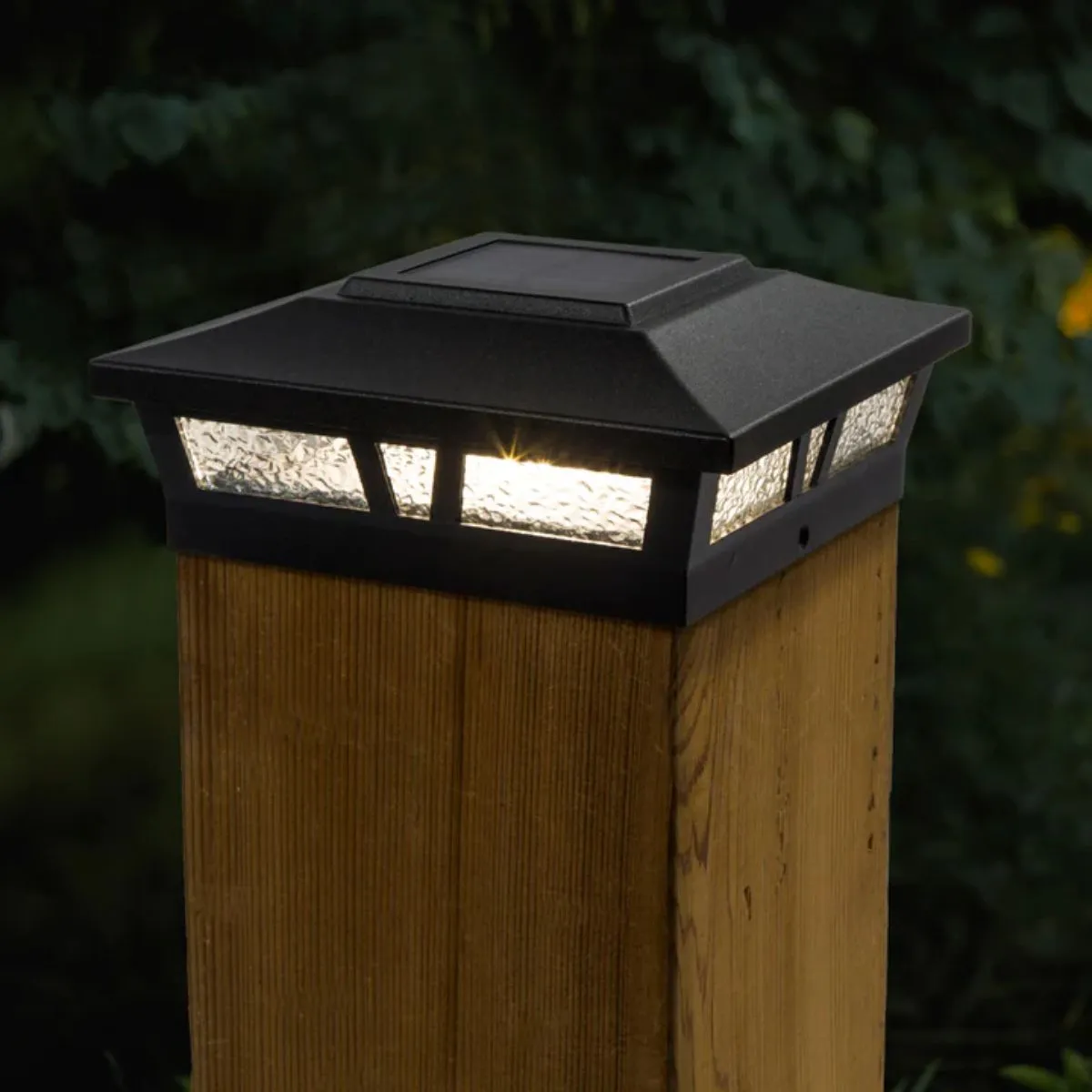 LED Solar Post Cap 6x6 10 Lumens 2700K (Pack Of 2)