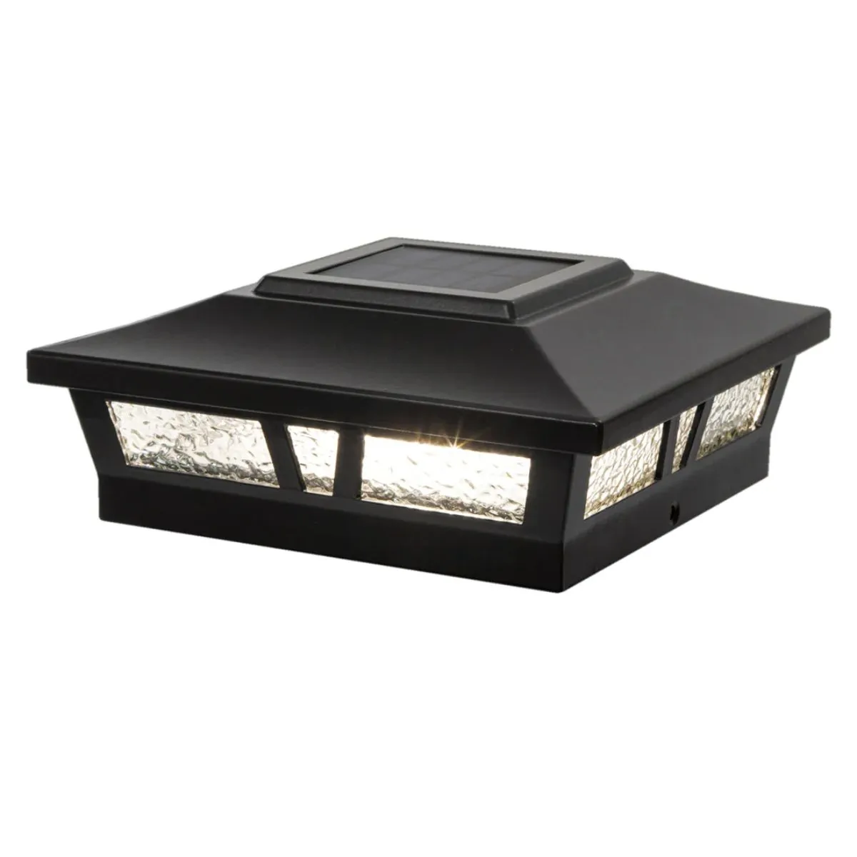 LED Solar Post Cap 6x6 10 Lumens 2700K (Pack Of 2)