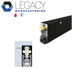 Legacy Manufacturing - 7263 - Semi-Mortised Automatic Door Bottom - 29/32" x 1-15/16" - Matte Black Powder Coat - Optional Length