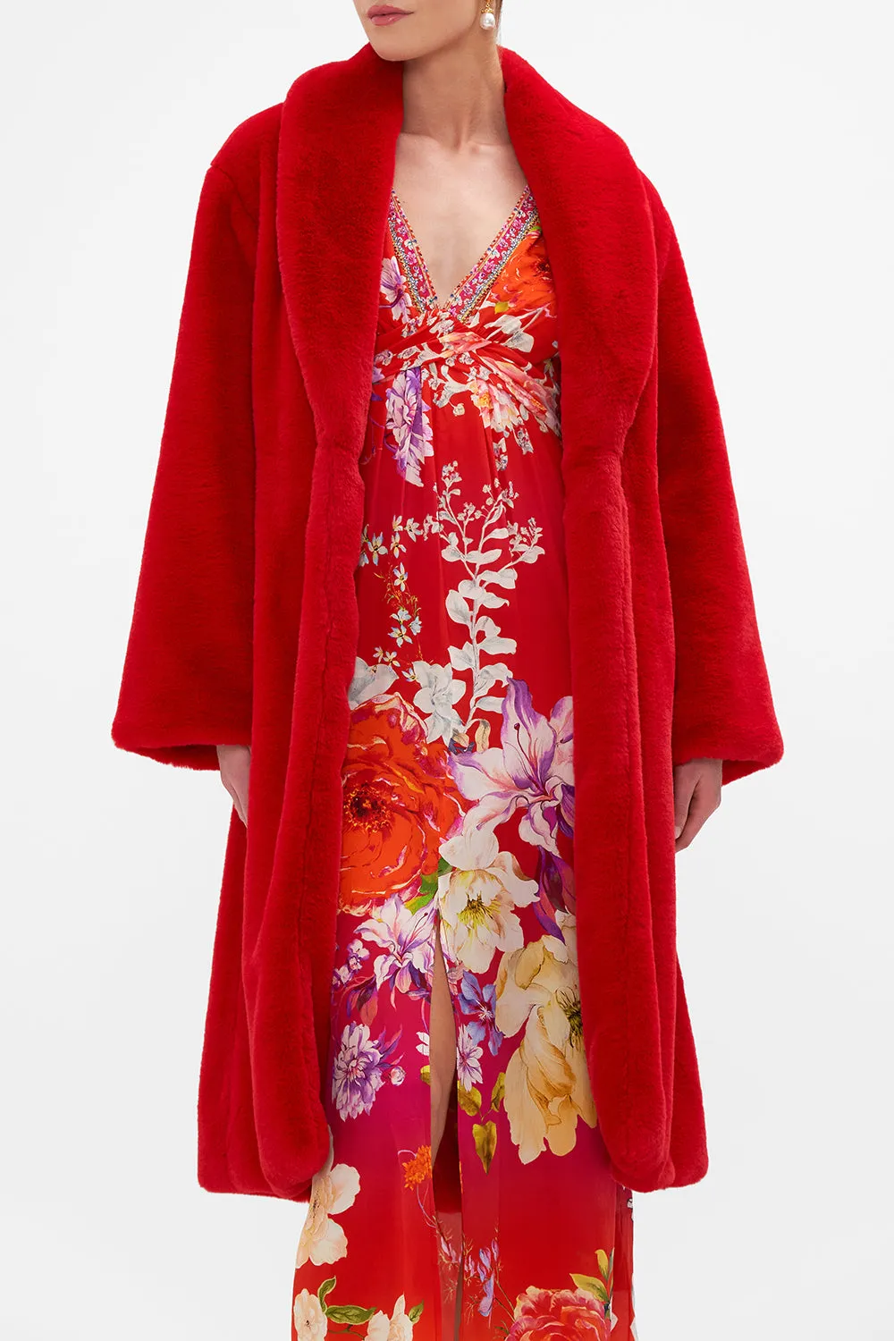 LONG TEDDY COAT KISS AND TELL