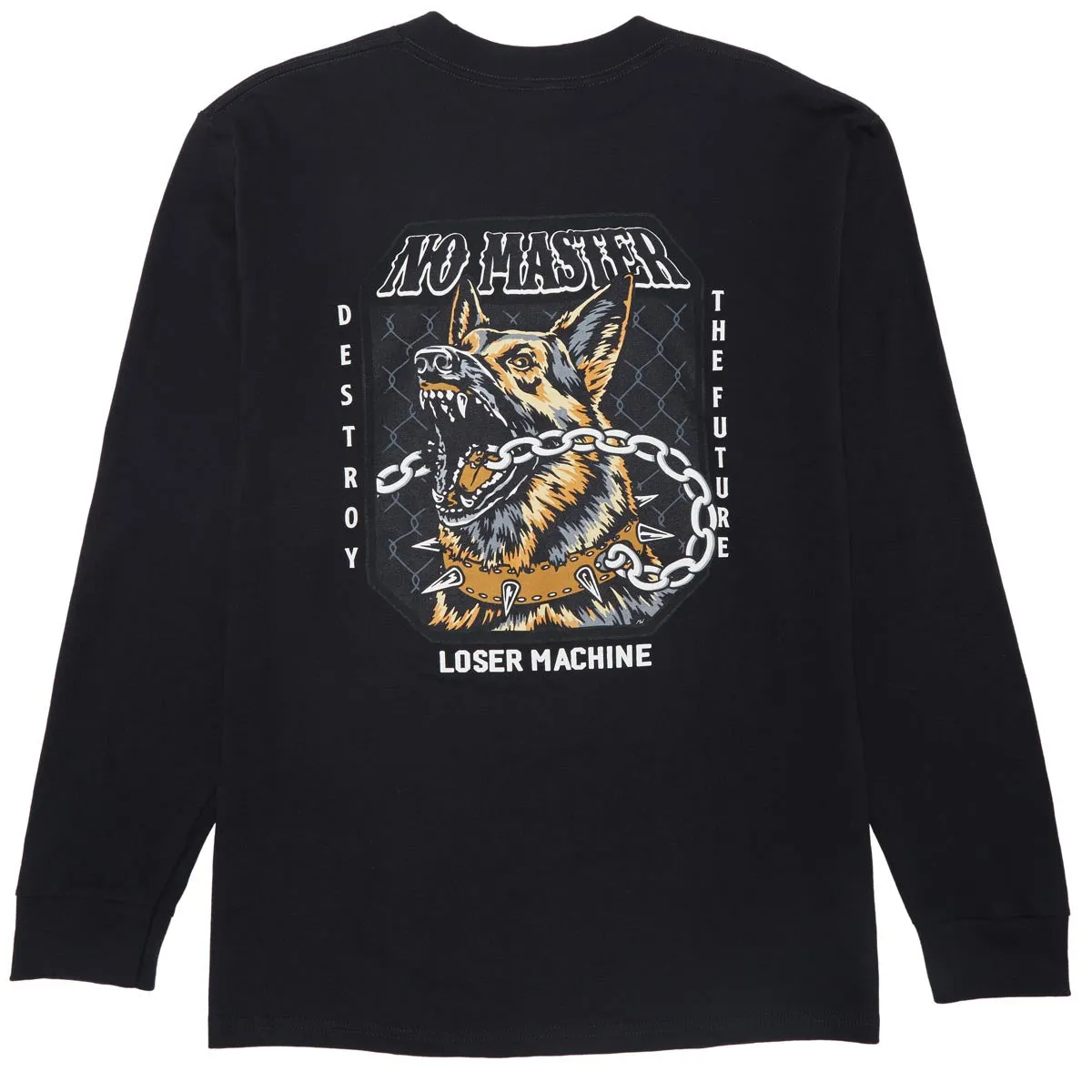 Loser Machine No Master Long Sleeve T-Shirt - Black