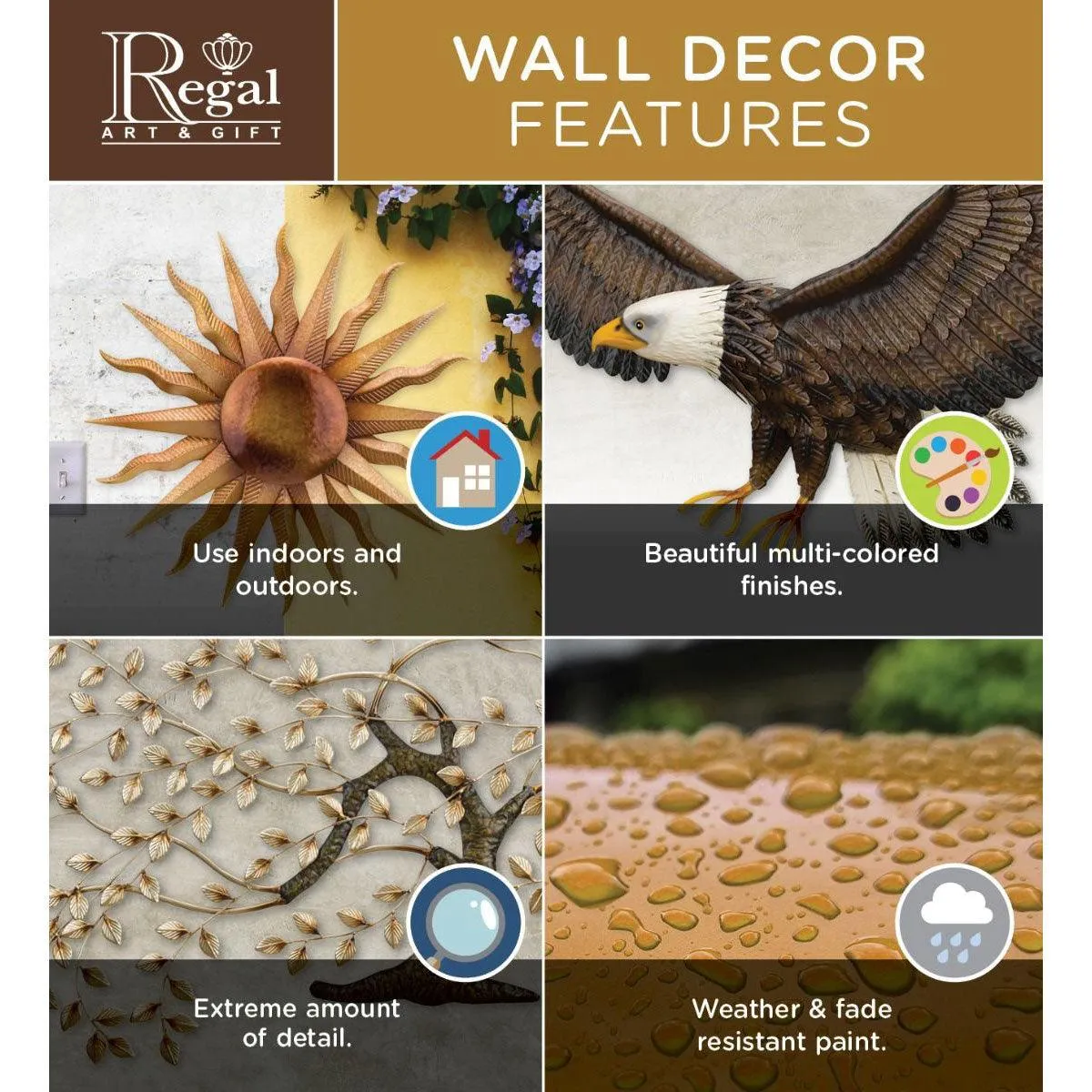 Luster 8" White Multi Color Gecko Wall Decor