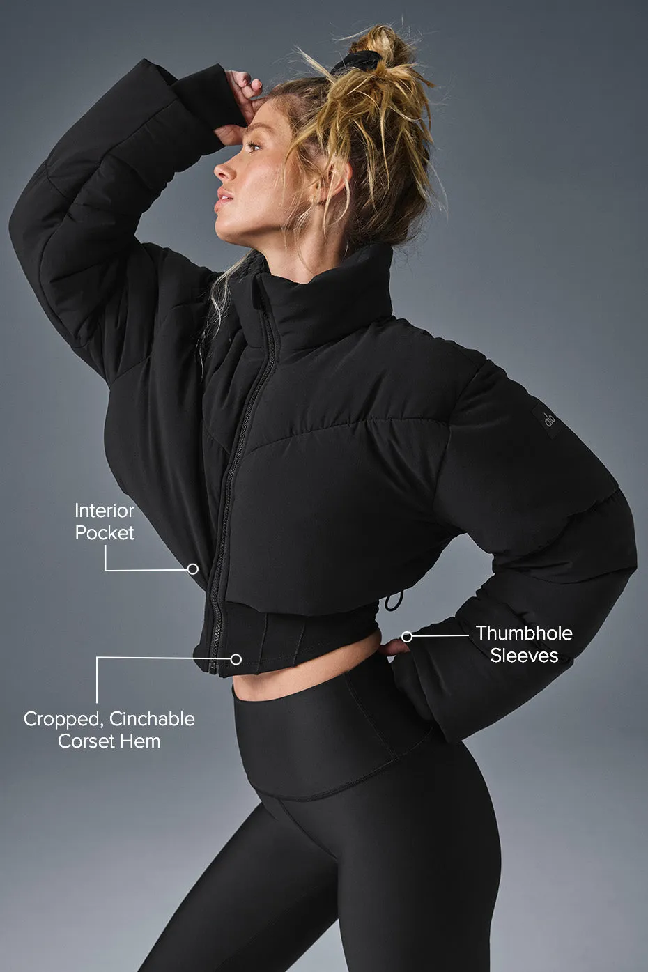 Main Act Corset Puffer - Black