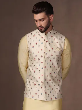 Men's Cream Only Nehru Jacket
