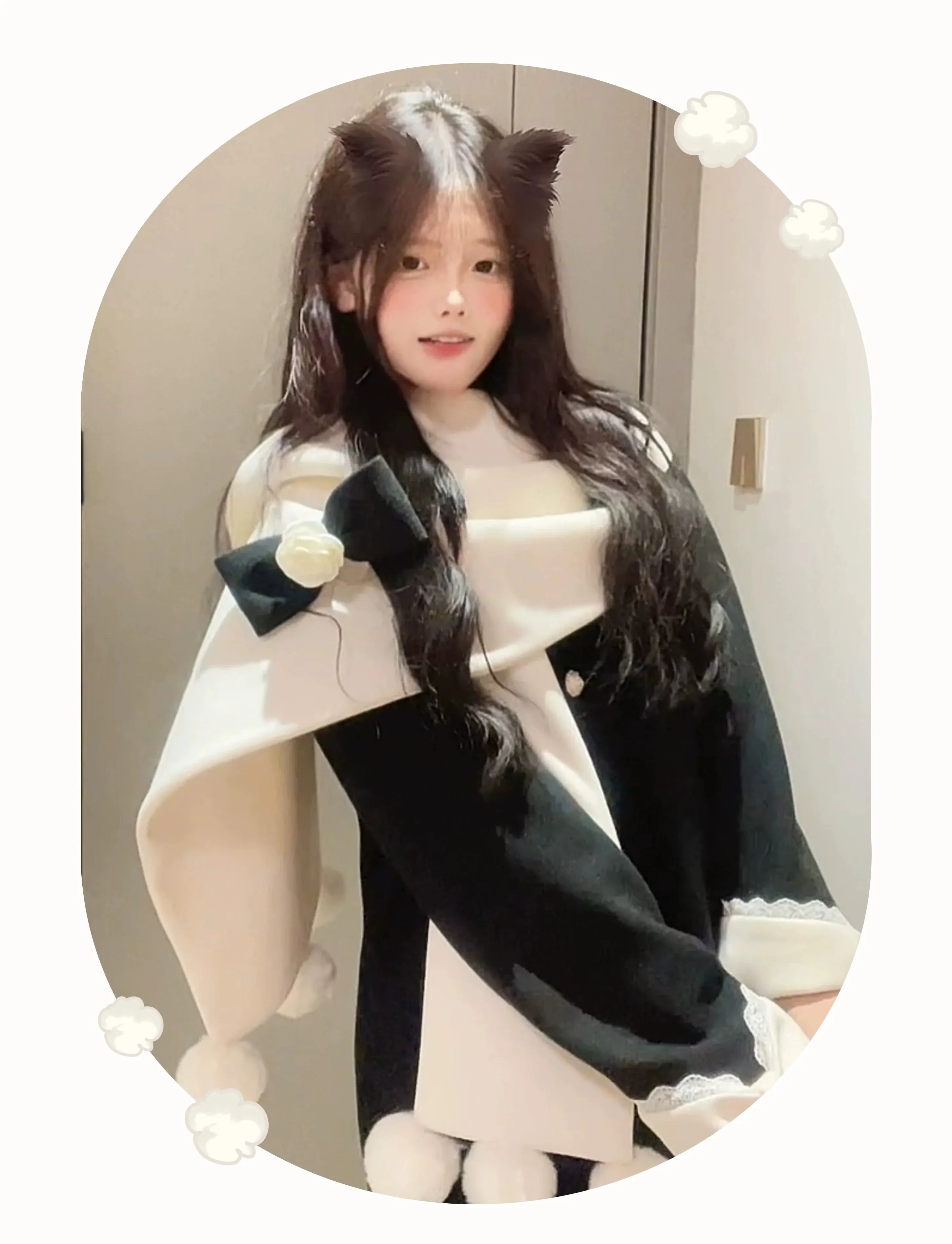 Platycodon House~Winter Sweet Lolita Coat Long Scarf Outerwear