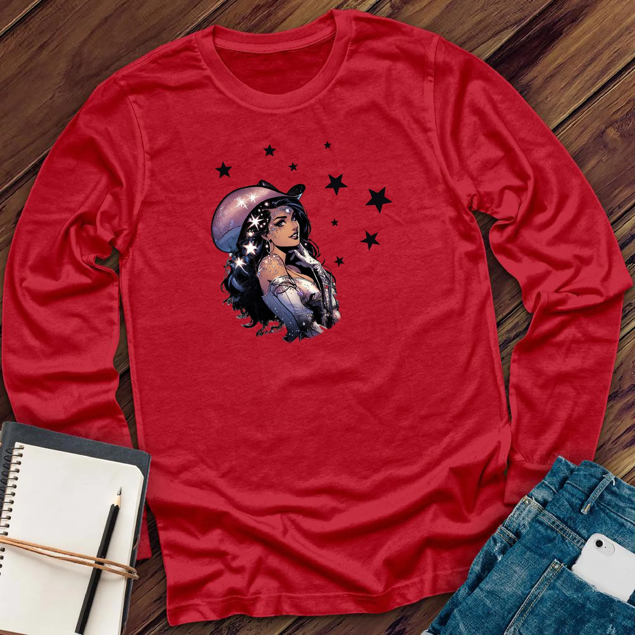 Pop Cosmic Cowgirl Long Sleeve