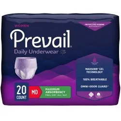 Prevail Women’s Daily Underwear - Heavy Absorbency Discreet Fit