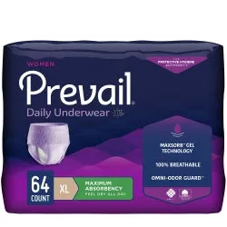 Prevail Women’s Daily Underwear - Heavy Absorbency Discreet Fit
