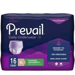Prevail Women’s Daily Underwear - Heavy Absorbency Discreet Fit