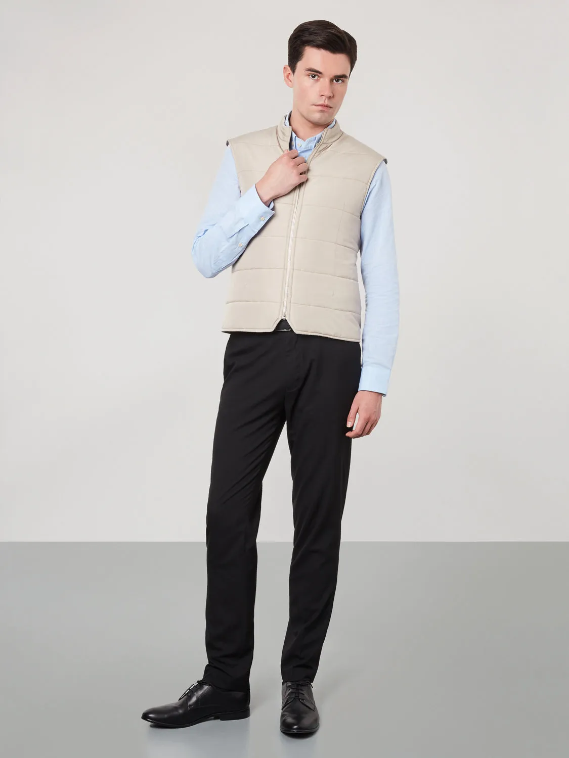 Quilted Gillet Sand