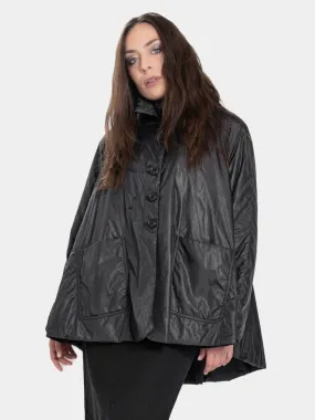 Raglan Sleeve Padded Swing Coat