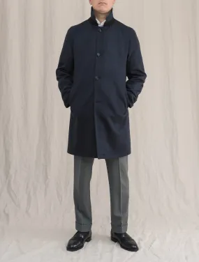 Reversible Cashmere Down coat Navy