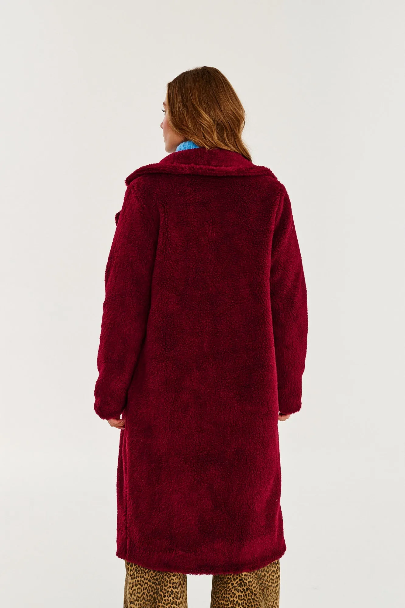 Ruby Wave Teddy Coat