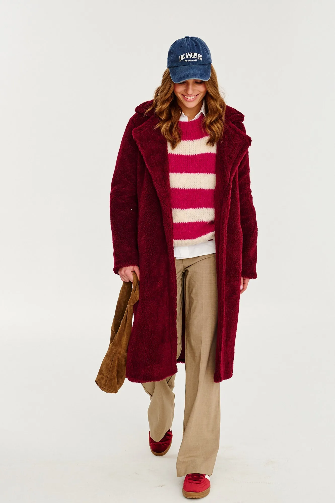 Ruby Wave Teddy Coat